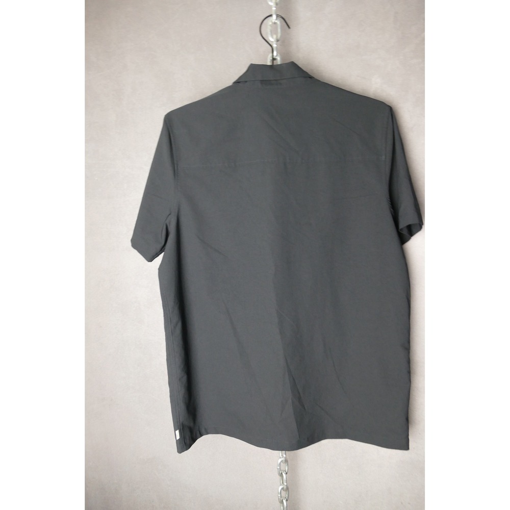 Vuori Mens Short Sleeve Button Up Shirt Dark Gray Size M Polyester‎ Blend - Picture 5 of 10